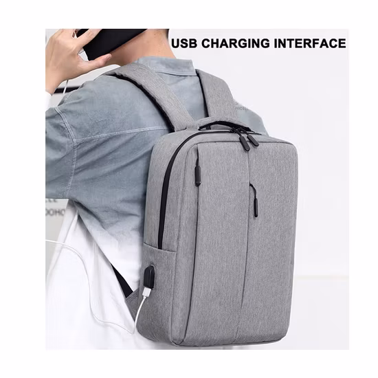 New Style Detachable Heather Business Rucksack College Laptop Backpack