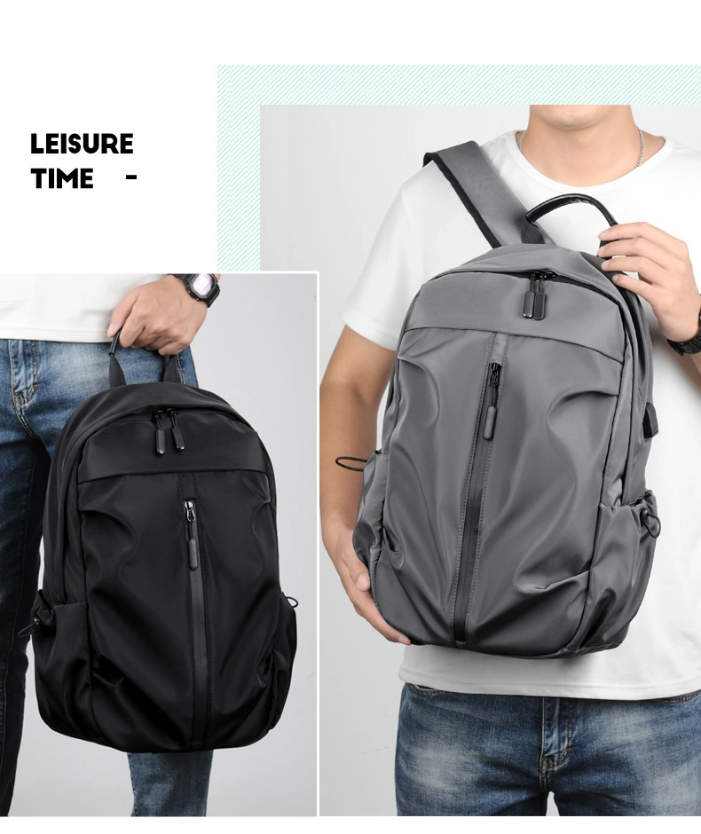 Travel Laptop Men′ S Computer Backpack Logo Customized with USB Charging Port Sports Backpack Business Casual Gym Backpack Bag Student Teenagers Backpack