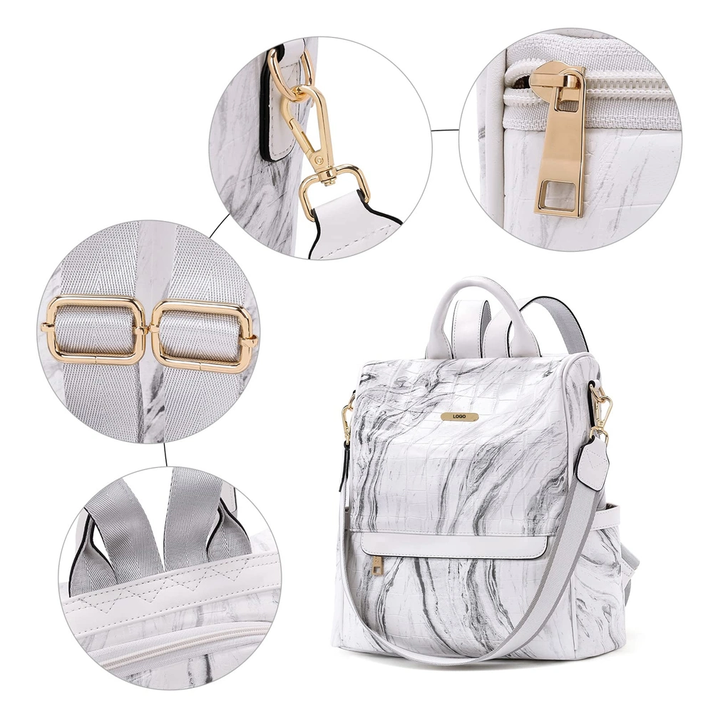 Fashion Multi-Function Cute Women Backpack Ladies PU Leather Backpack for Teenage Girls