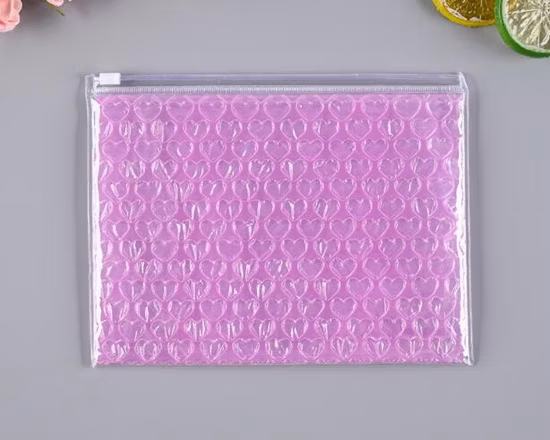 Sacs à bulles à glissière de protection de documents de bureau résistants à l'eau en PVC A4 de vente chaude