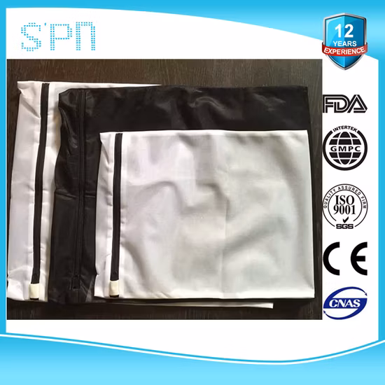 Vente en gros de sacs à cordon cool publicitaires blancs